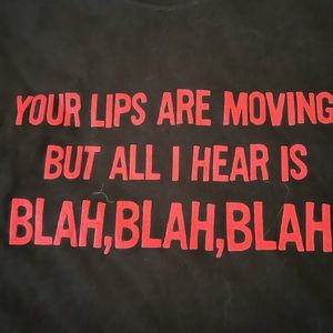 New with tags peanuts quote unisex large tshirt